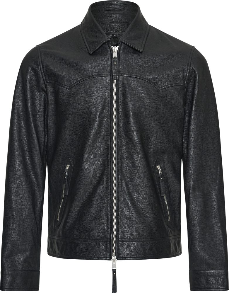Mens leather jacket shot with ghost mannequin photography in London